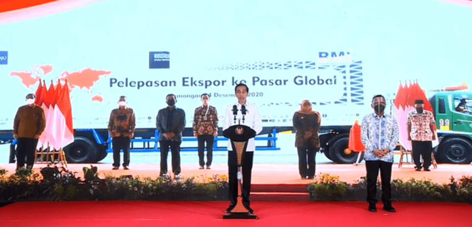 Bapak Presiden Joko Widodo Melepas Ekspor Produk Indonesia Senilai Rp 23,75 Triliun